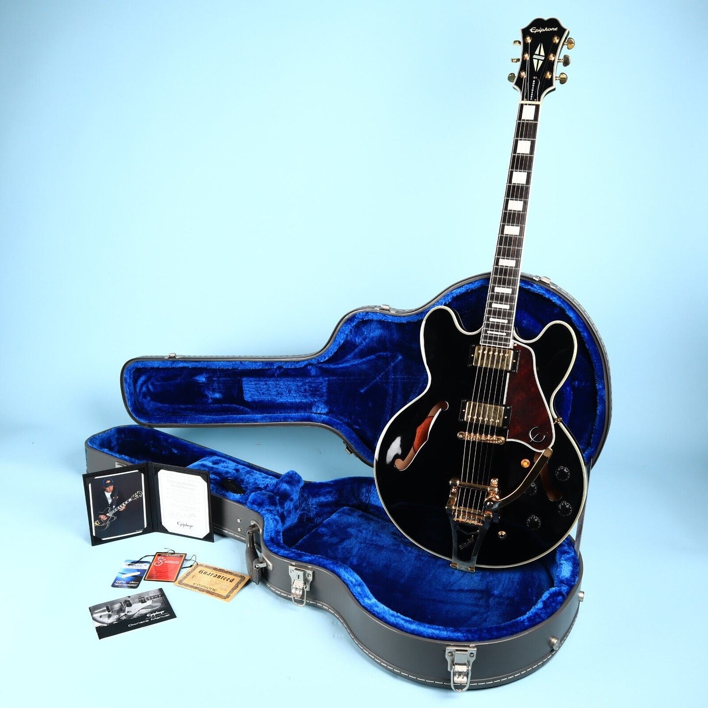 Epiphone ES-355 Joe Bonamassa Signature Model Semi Hollow Electric Guitar Black