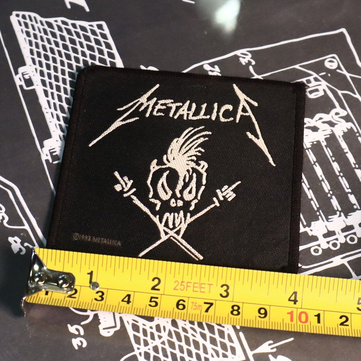 1993 Metallica SCARY GUY Woven Patch Officially Licensed Vintage Good Condition