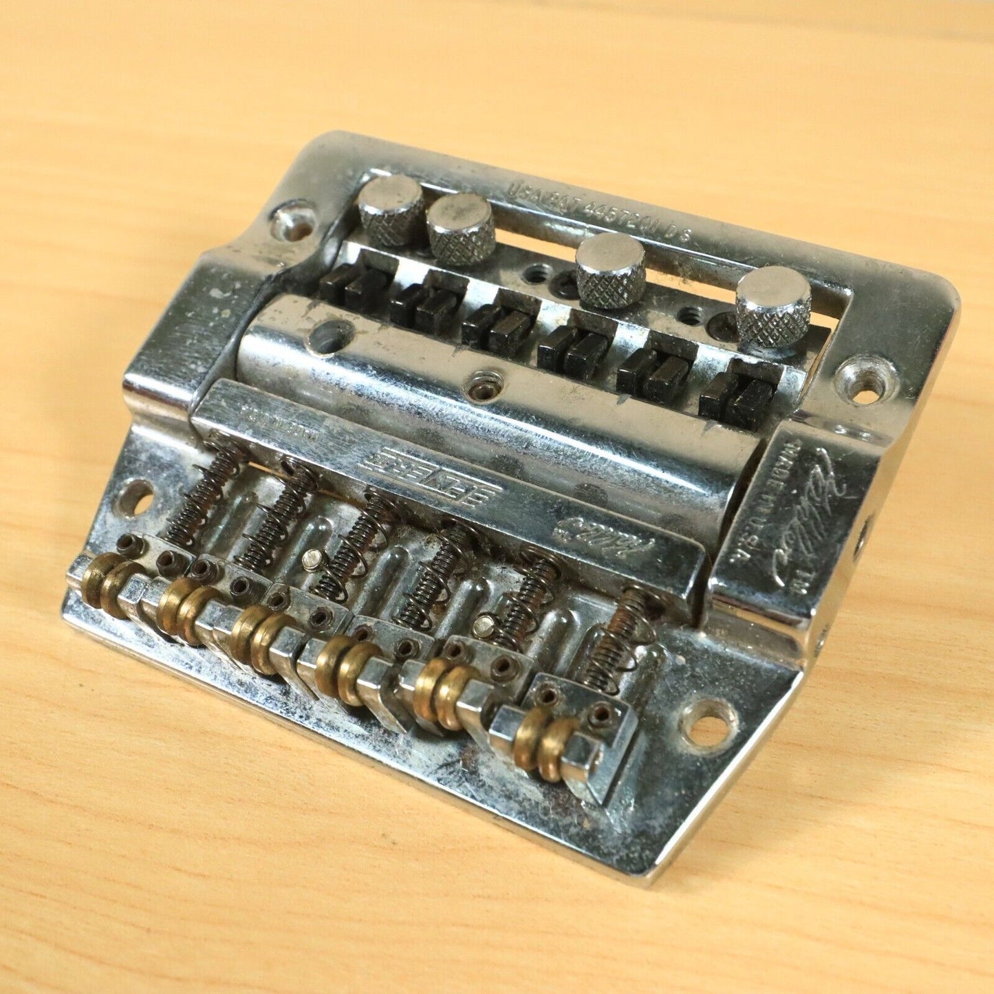 1980s USA Kahler 2300 Guitar Tremolo Bridge Vibrato Chrome Vintage