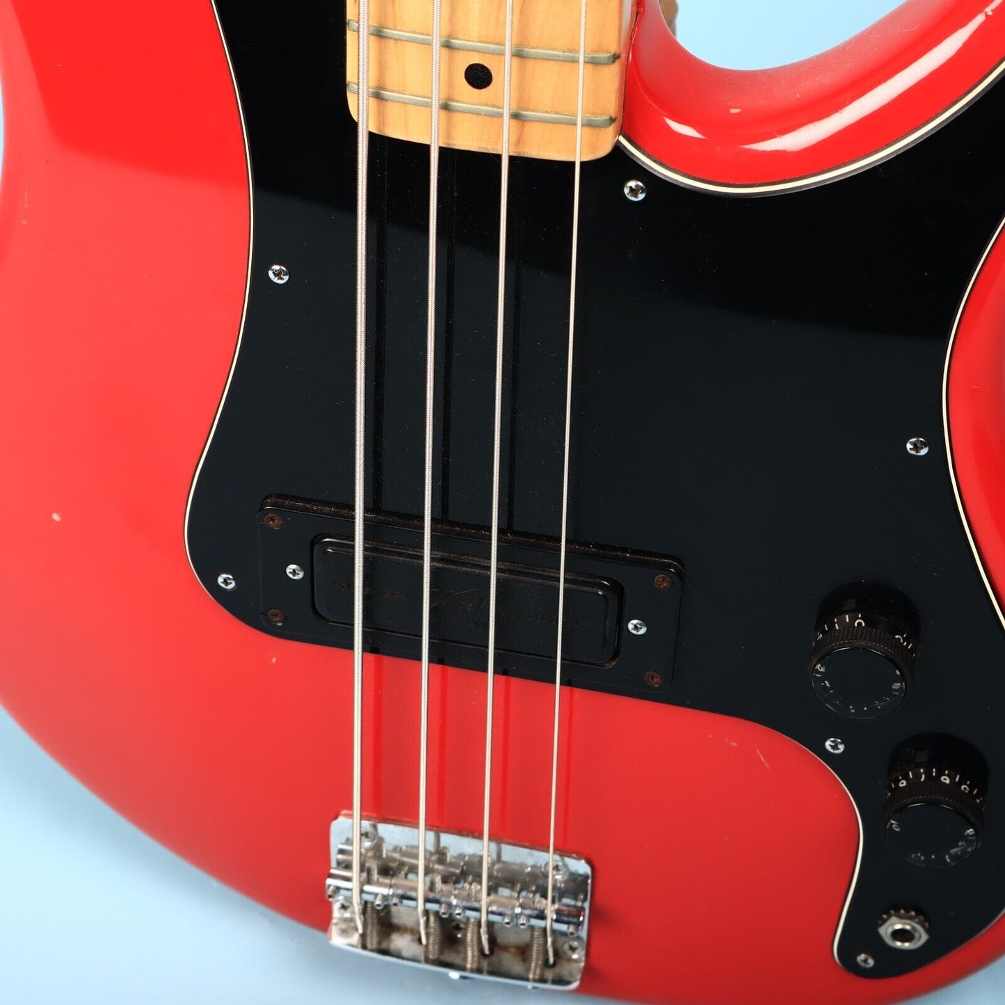1987 Peavey Patriot Electric Bass Red Guitar USA American