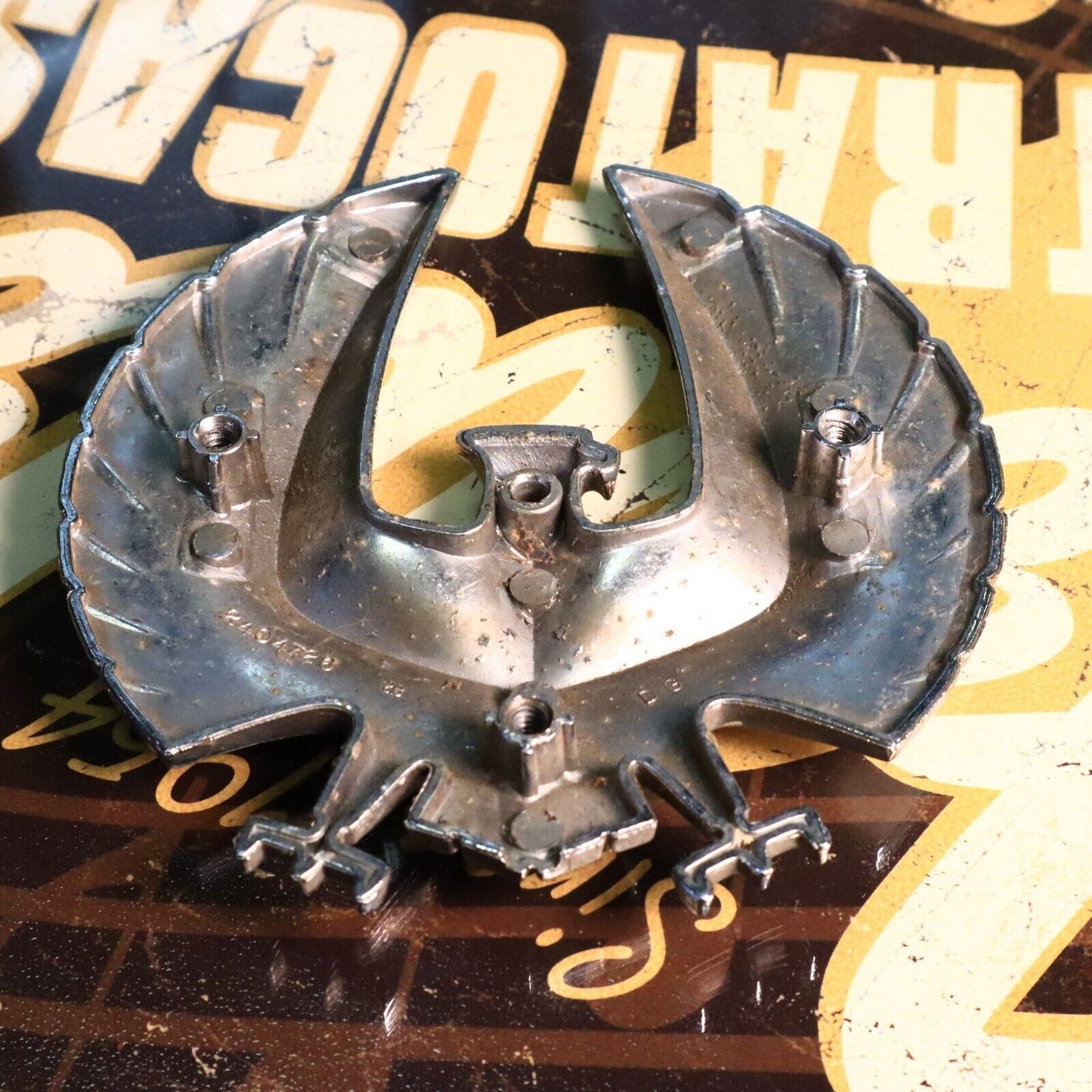 Vintage Chrysler Imperial Eagle Fuel Door Emblem #2404720