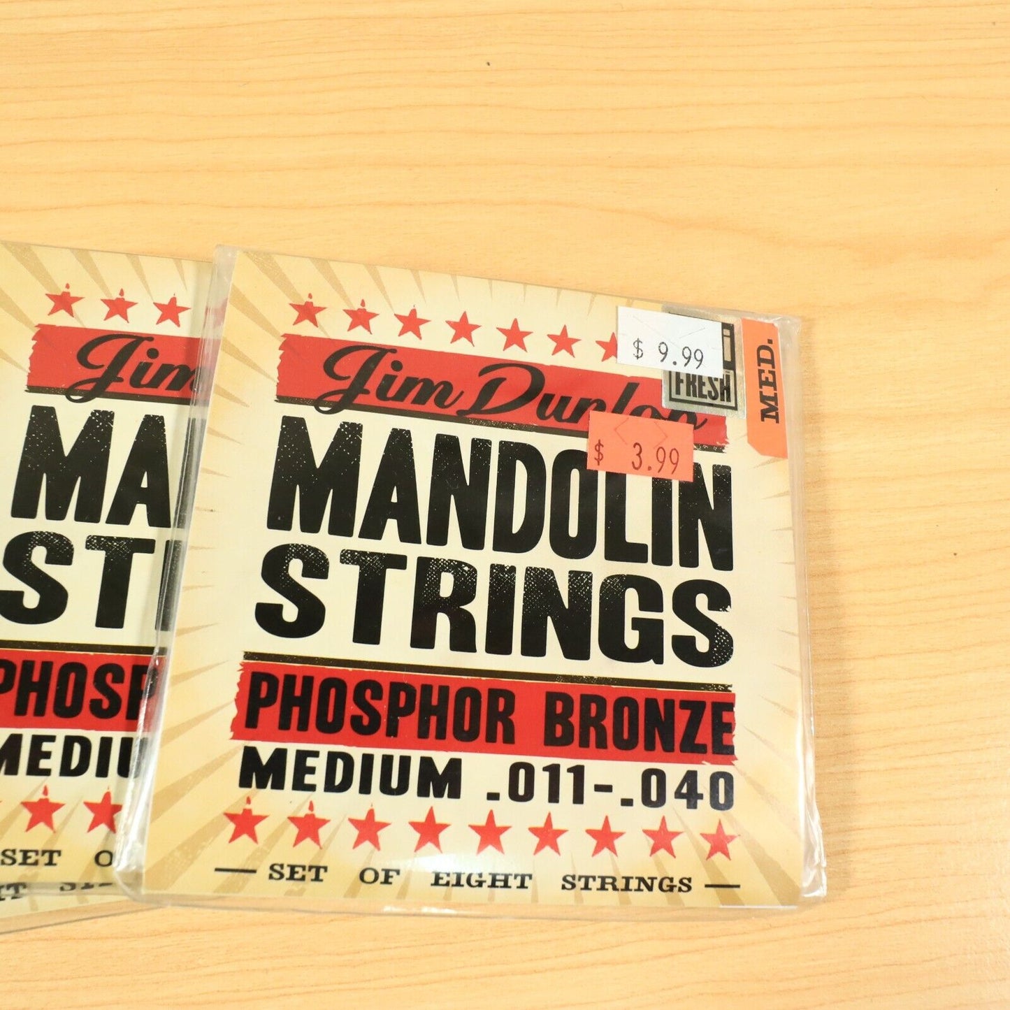 (5) Lot of Jim Dunlop Mandolin Strings .011-.040