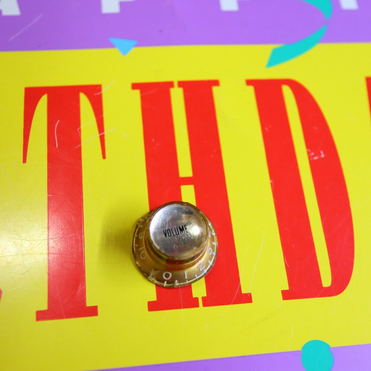 Original 1960's Vintage Gibson Gold Bonnet Reflector Knob Volume SG Les Paul