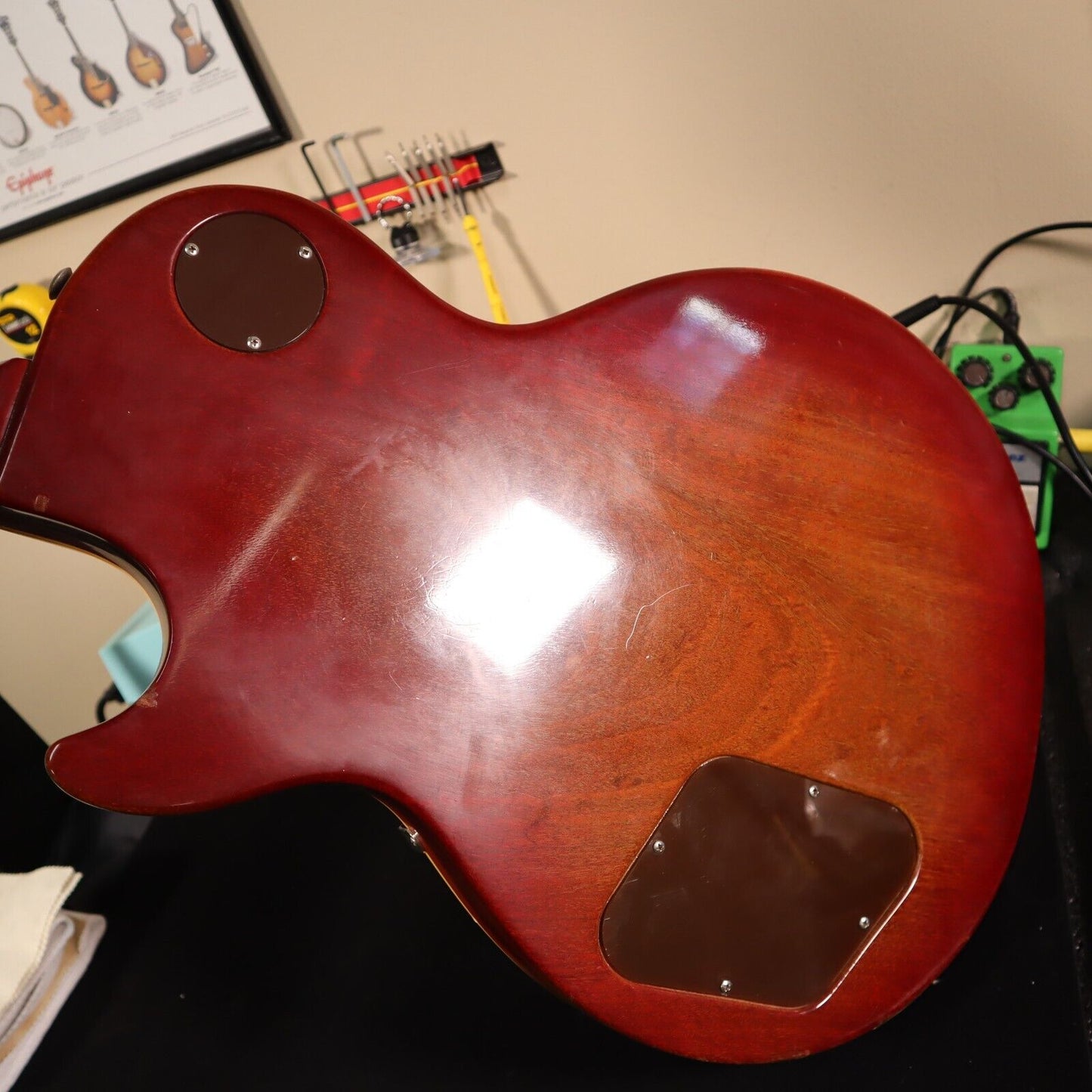 1973 Gibson Les Paul Vintage Standard Conversion Pancake Deluxe Electric Guitar