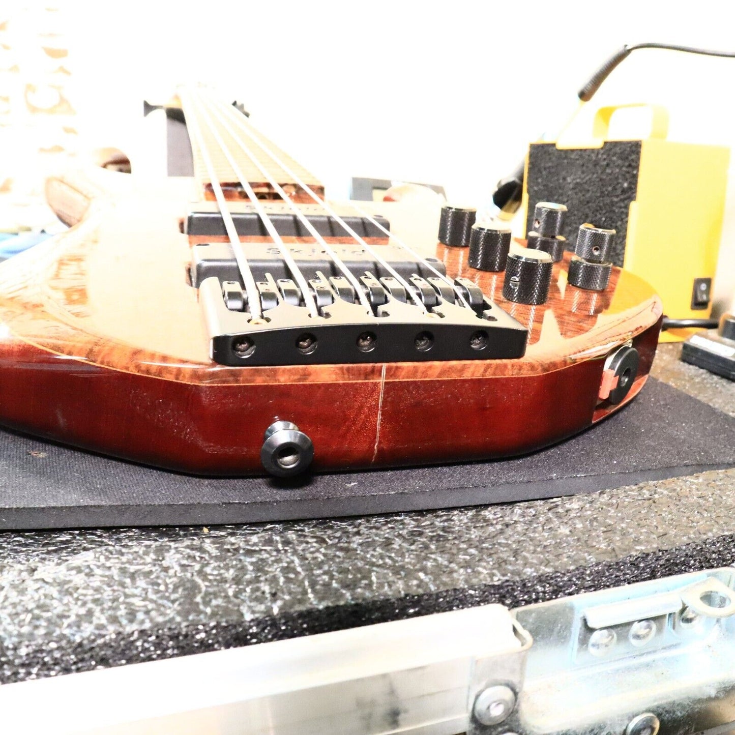 Skjold Exotic Custom Curly Walnut 5 String Bass Guitar