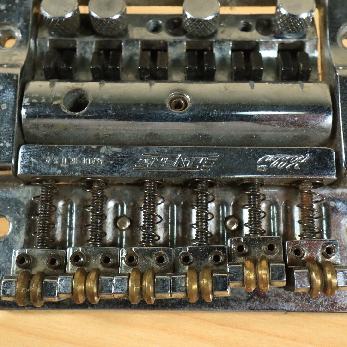 1980s USA Kahler 2300 Guitar Tremolo Bridge Vibrato Chrome Vintage