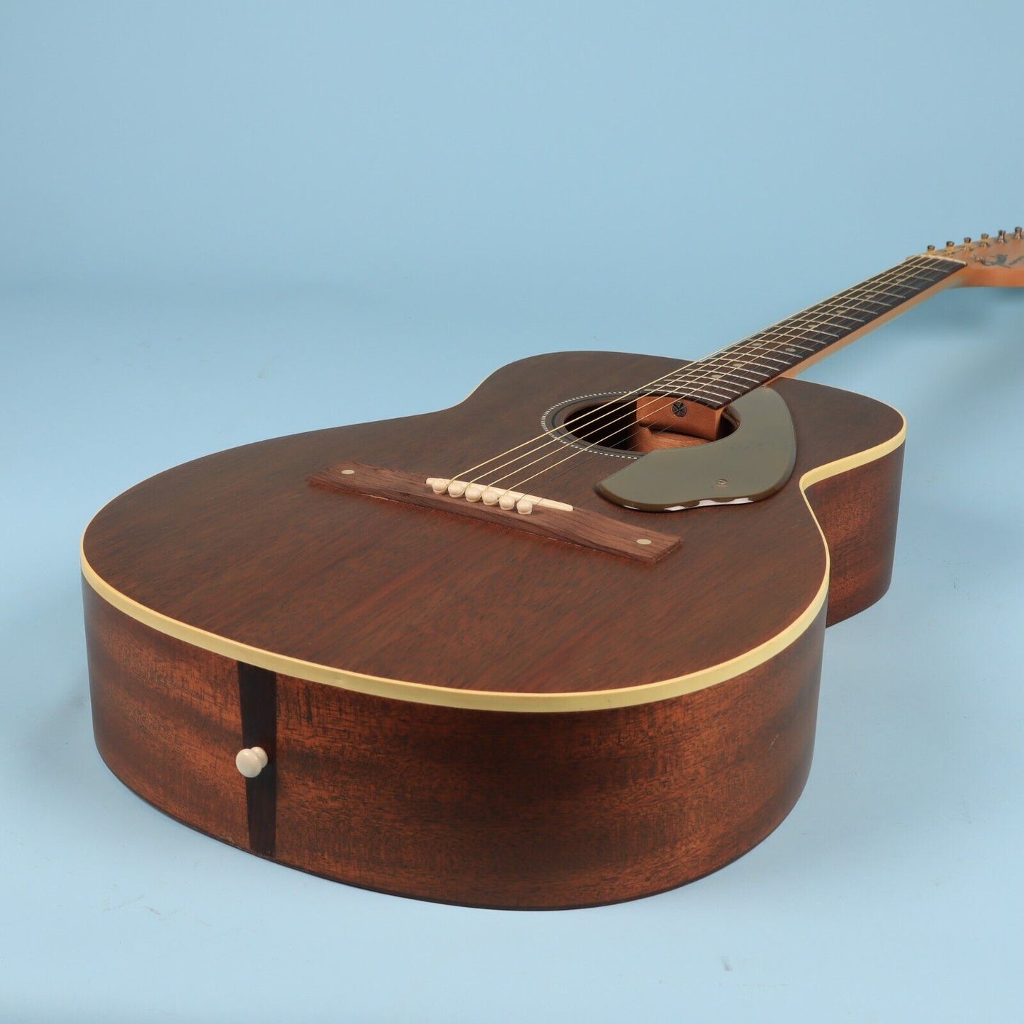 1960s Vintage Fender Newporter Acoustic Guitar Mahogany w/ Case Excellent Con.