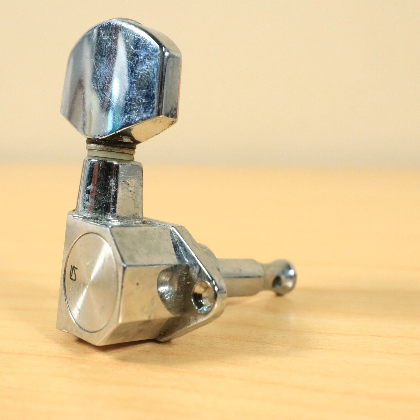 (1) Vintage 80s Gotoh Octagon Machine Head Bass Tuning Peg Tuner Takamine Japan