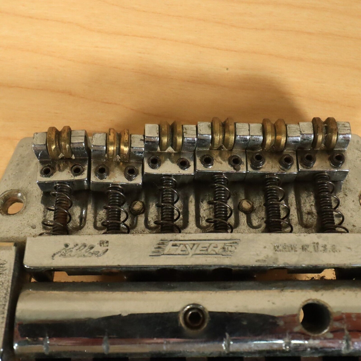 1980s USA Kahler 2300 Guitar Tremolo Bridge Vibrato Chrome Vintage
