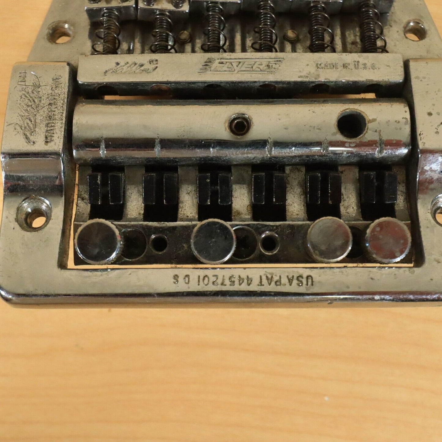 1980s USA Kahler 2300 Guitar Tremolo Bridge Vibrato Chrome Vintage