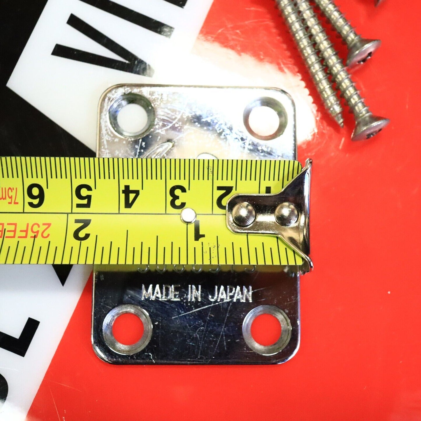 Aria Pro II Neck Plate 1980’s Chrome Urchin Deluxe Guitar Neckplate Japan MIJ