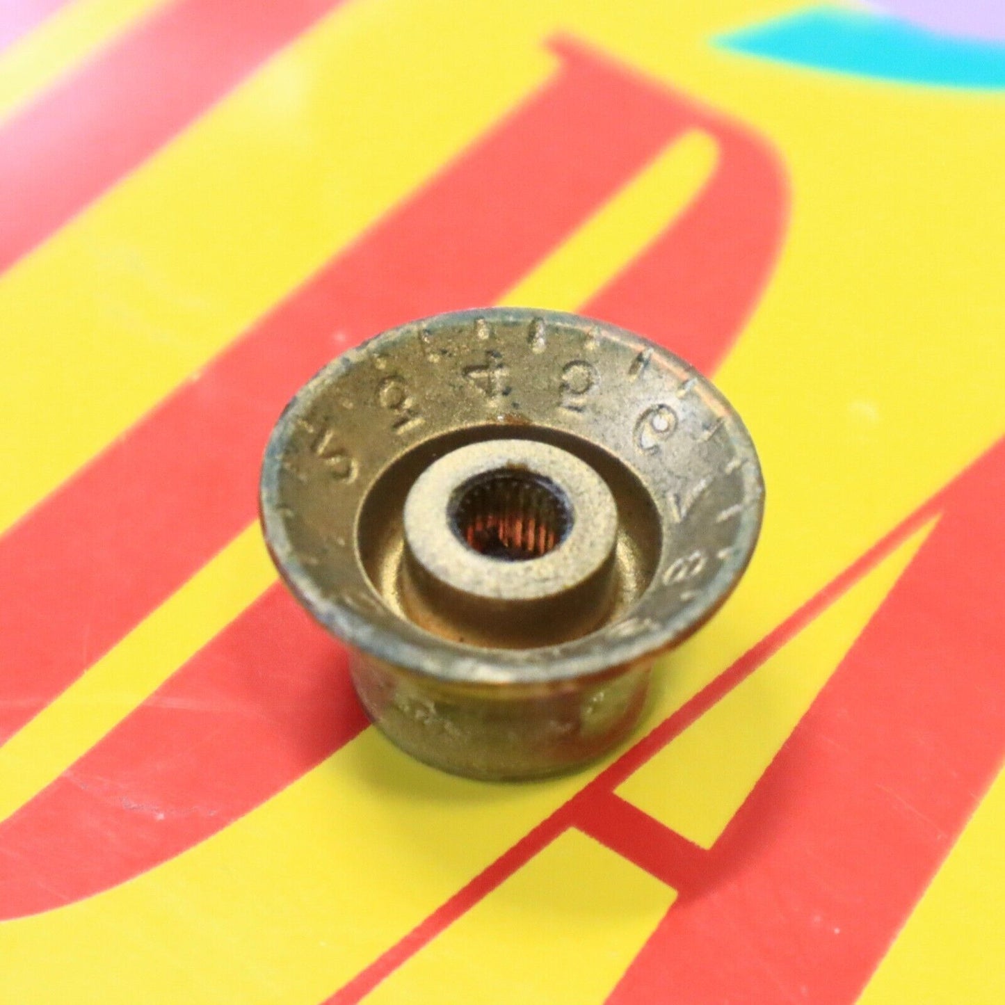 Vintage Gibson Gold Bell Top Hat Knob for Electric Guitars - Single Item