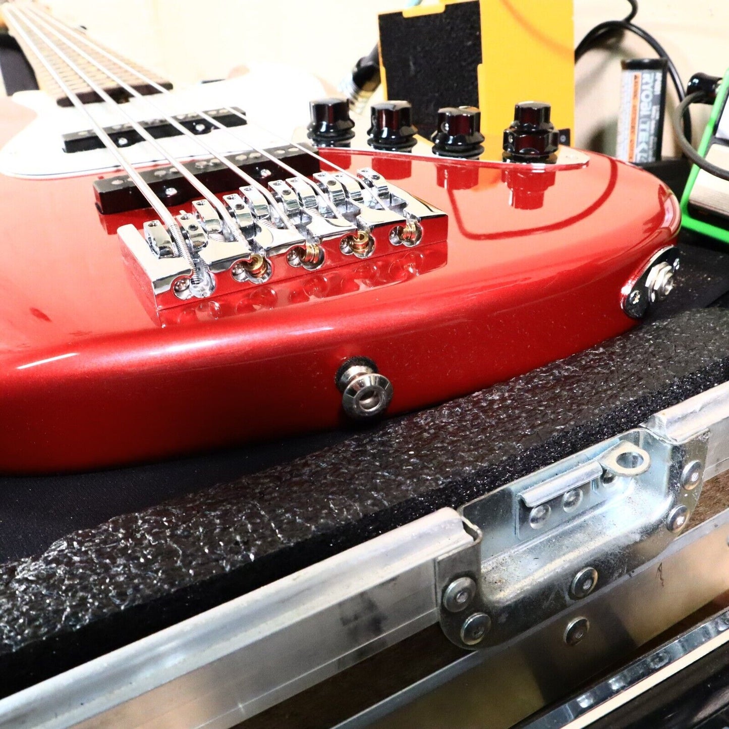 Mike Lull USA V5 5 String Bass Guitar Red 8lbs 13oz