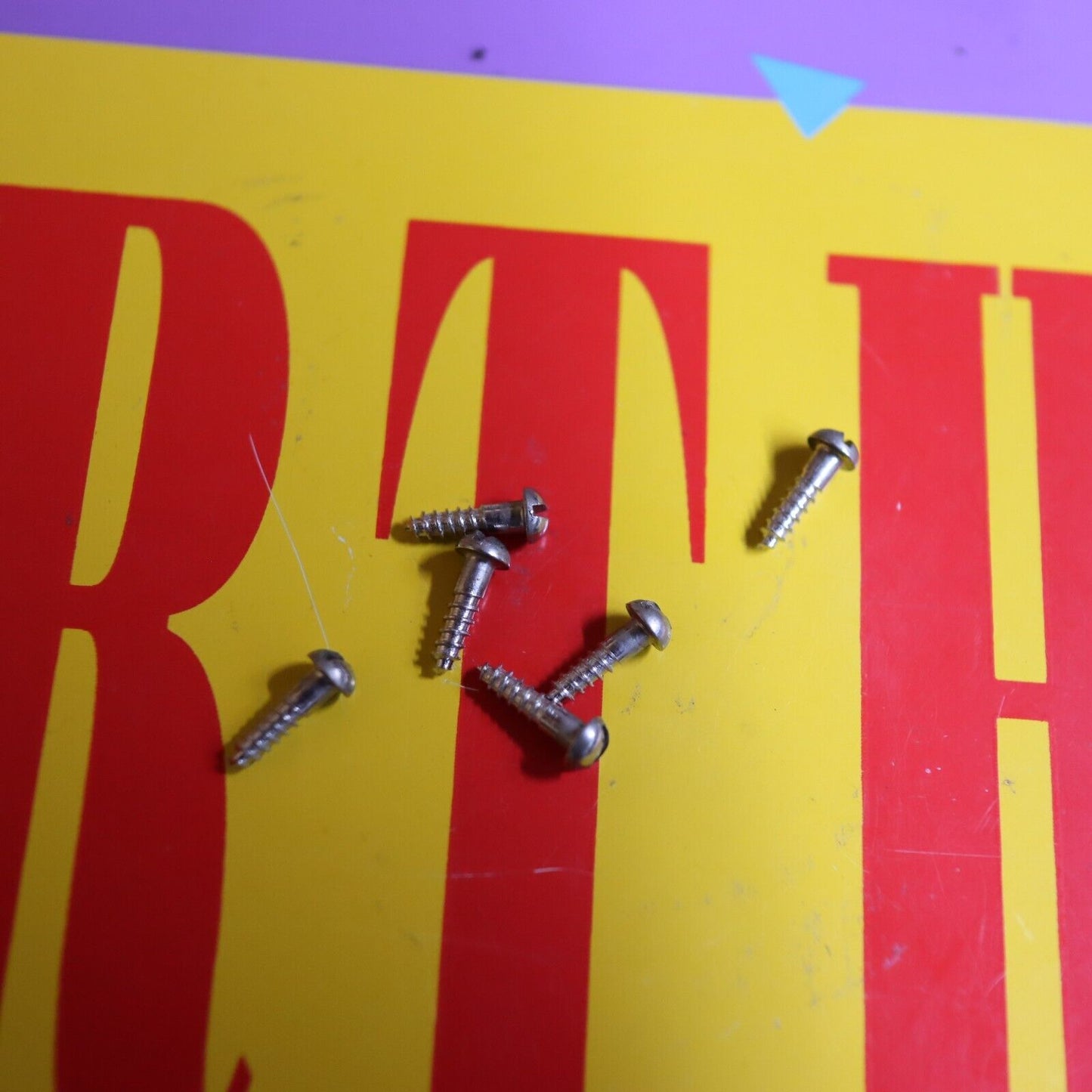 (6) Vintage 1953 Gibson Kluson Deluxe Slotted Tuners Screws 1950's