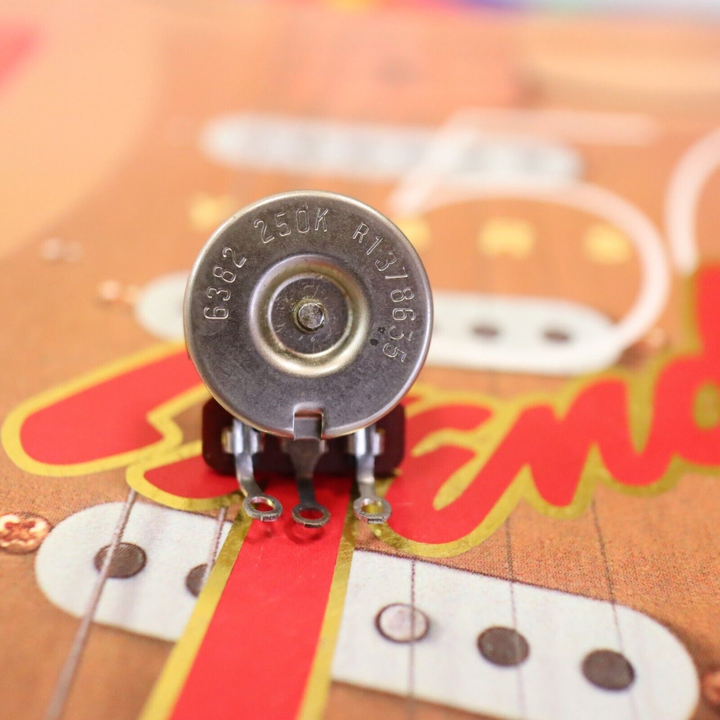1986 Fender Telecaster AVRI CTS Pot NOS 250K Solid Shaft Guitar Potentiometer