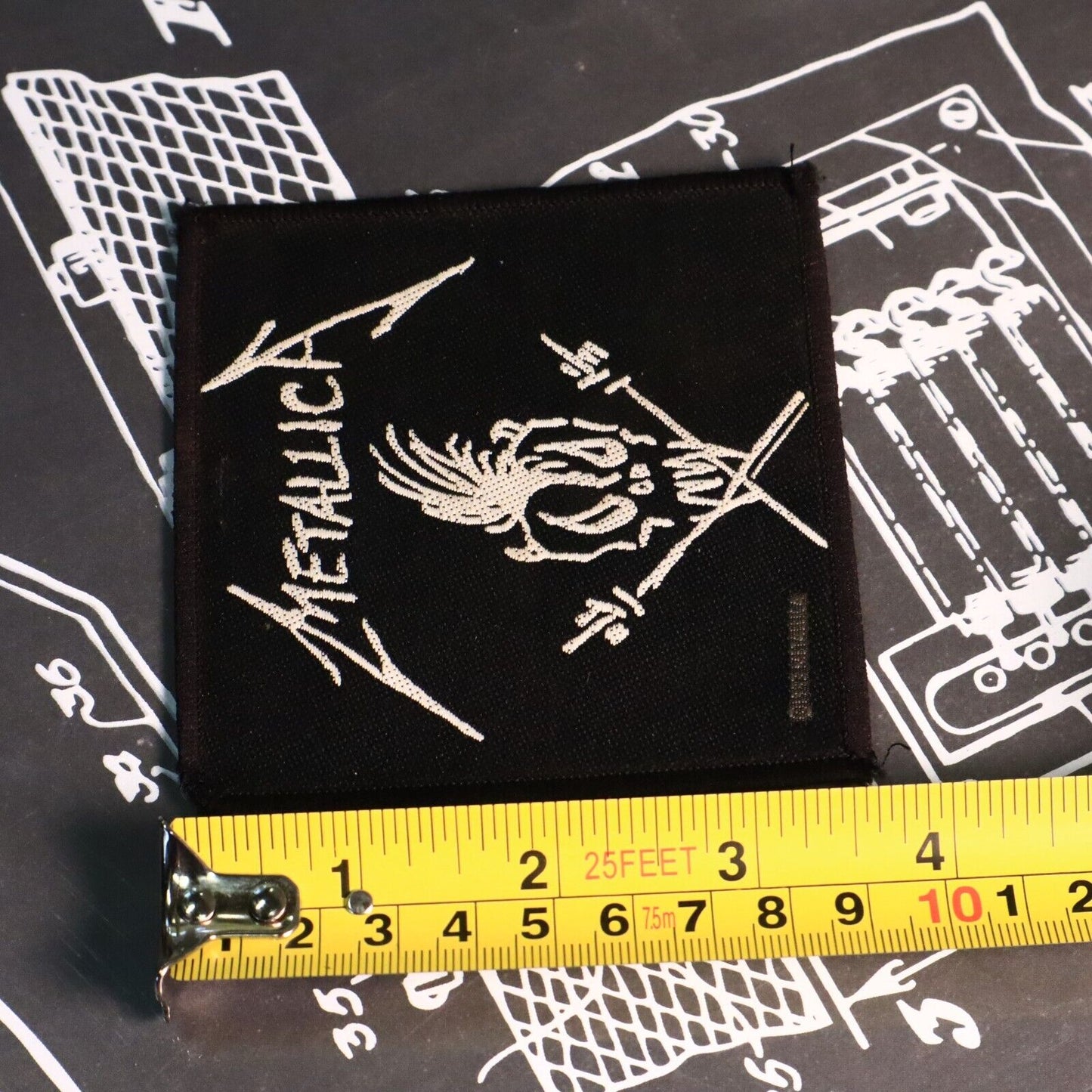 1993 Metallica SCARY GUY Woven Patch Officially Licensed Vintage Good Condition