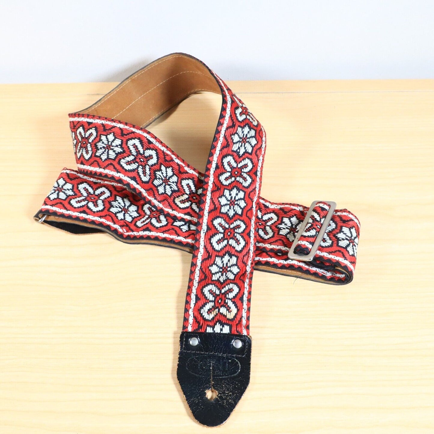 Vtg Kent Hippie Hootenanny Woven Guitar Strap Made in Japan