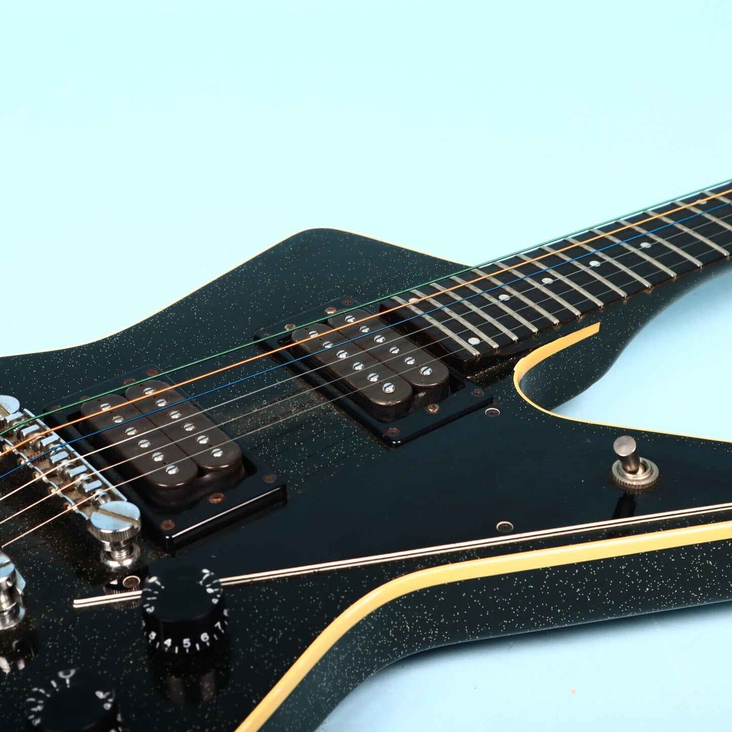 1982 Guild Nova X-82 Black Sparkle USA American Electric Guitar