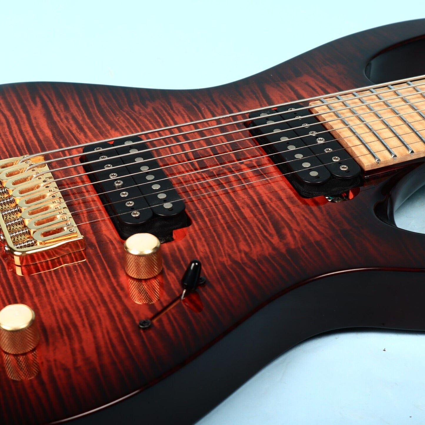 2016 Kiesel Carvin DC800 8 String Neck Thru Orangeburst Flamed