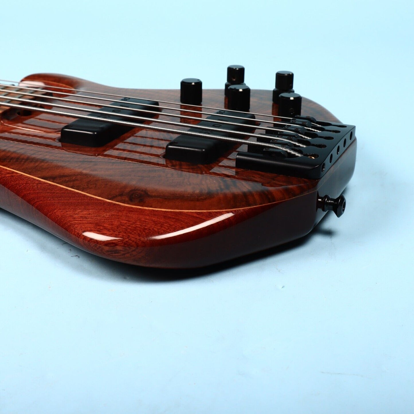Skjold Exotic Custom Curly Walnut 5 String Bass Guitar