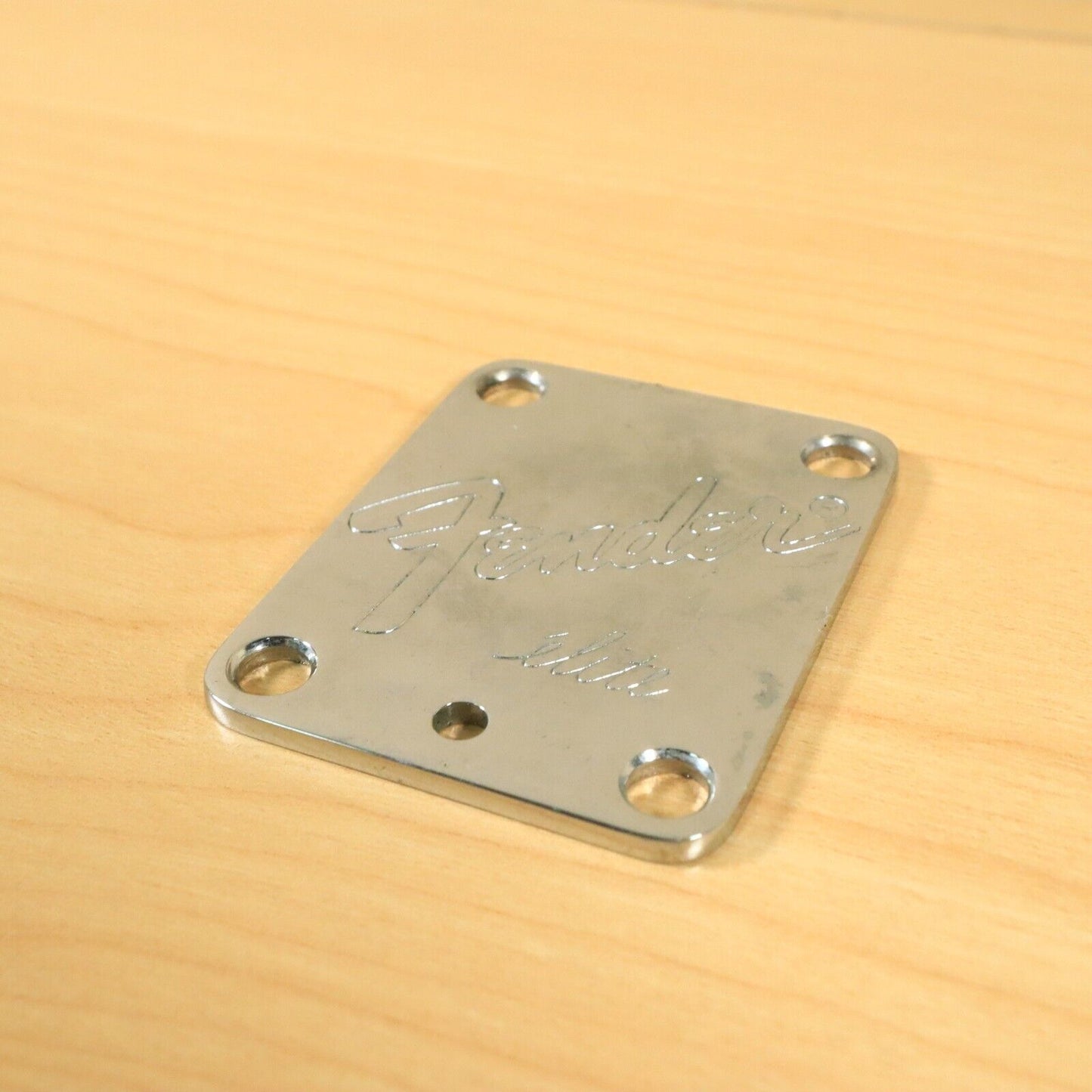 Fender Elite Neck Plate American Jazz Precision USA 1983 1984 Strat Tele Chrome