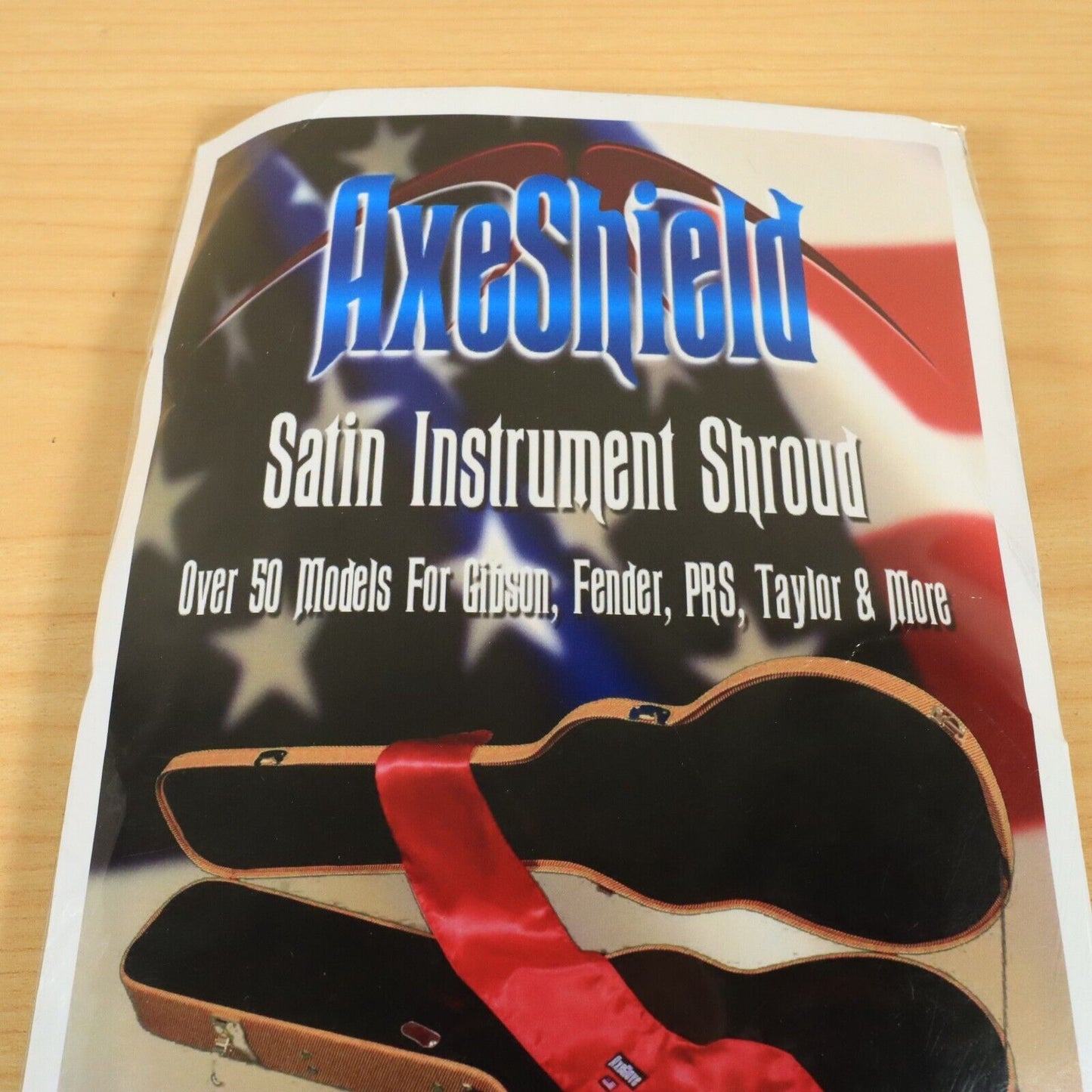 "AxeShield HD" Satin Protection Shroud ATTACHES To LES PAUL Case Black