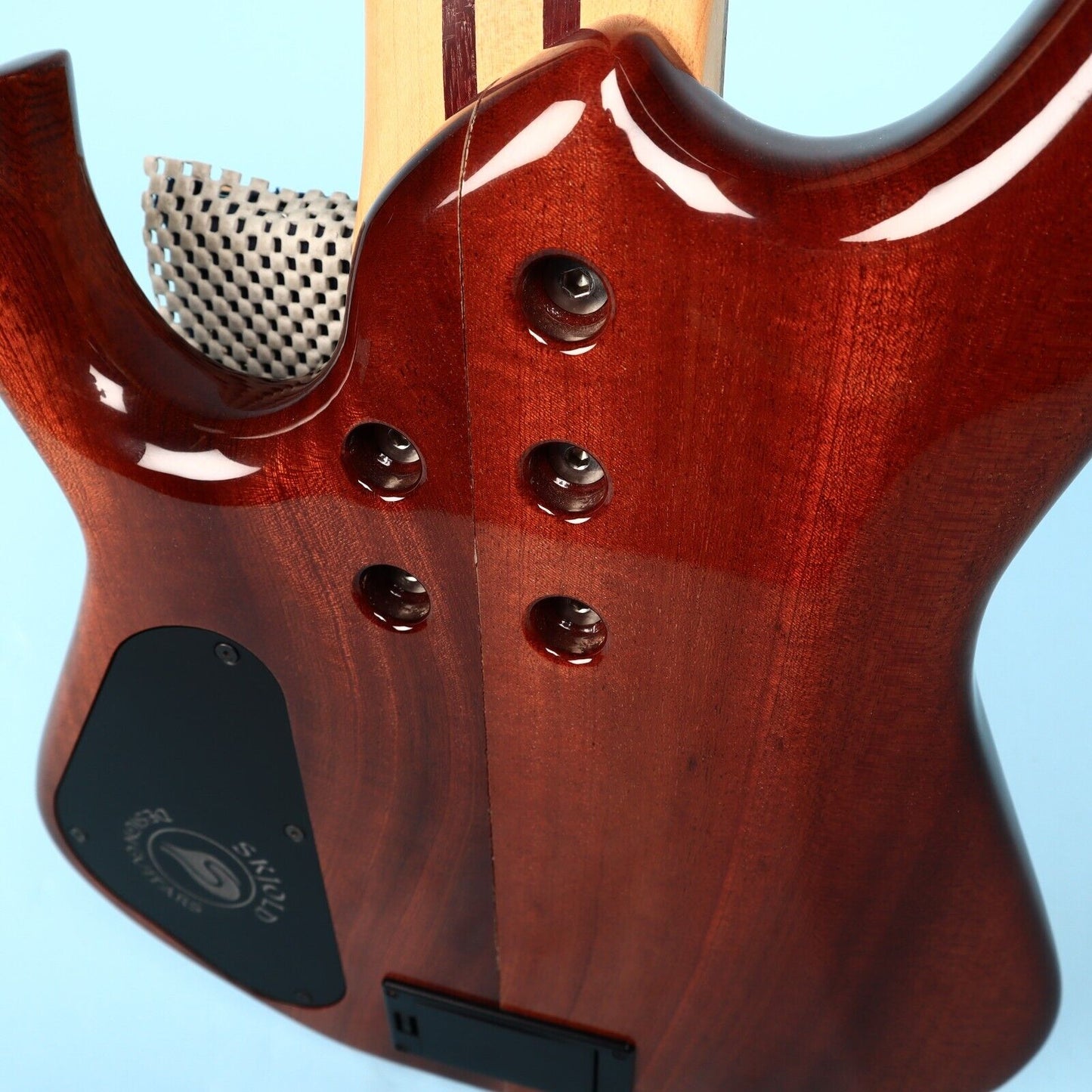 Skjold Exotic Custom Curly Walnut 5 String Bass Guitar