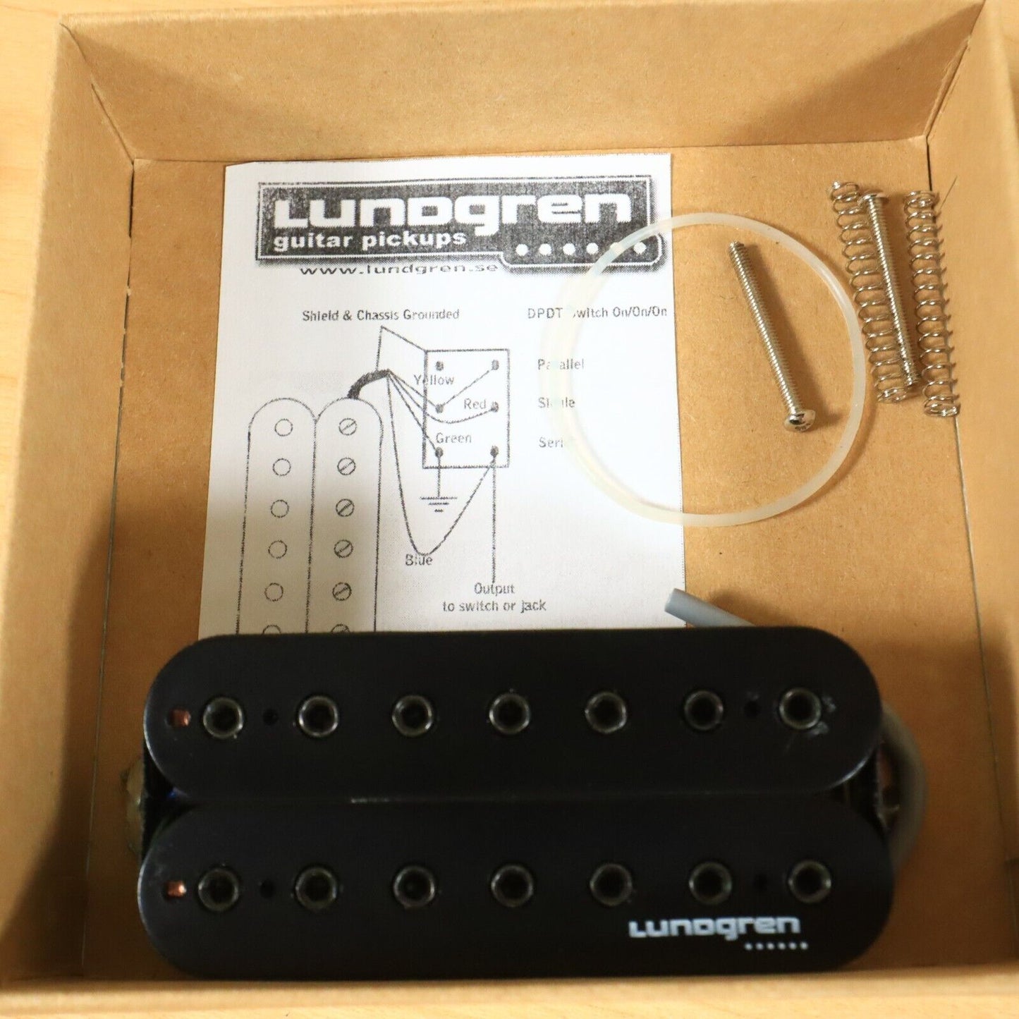 Lundgren Black Heaven 7-String Pickup Bridge Electric Guitar