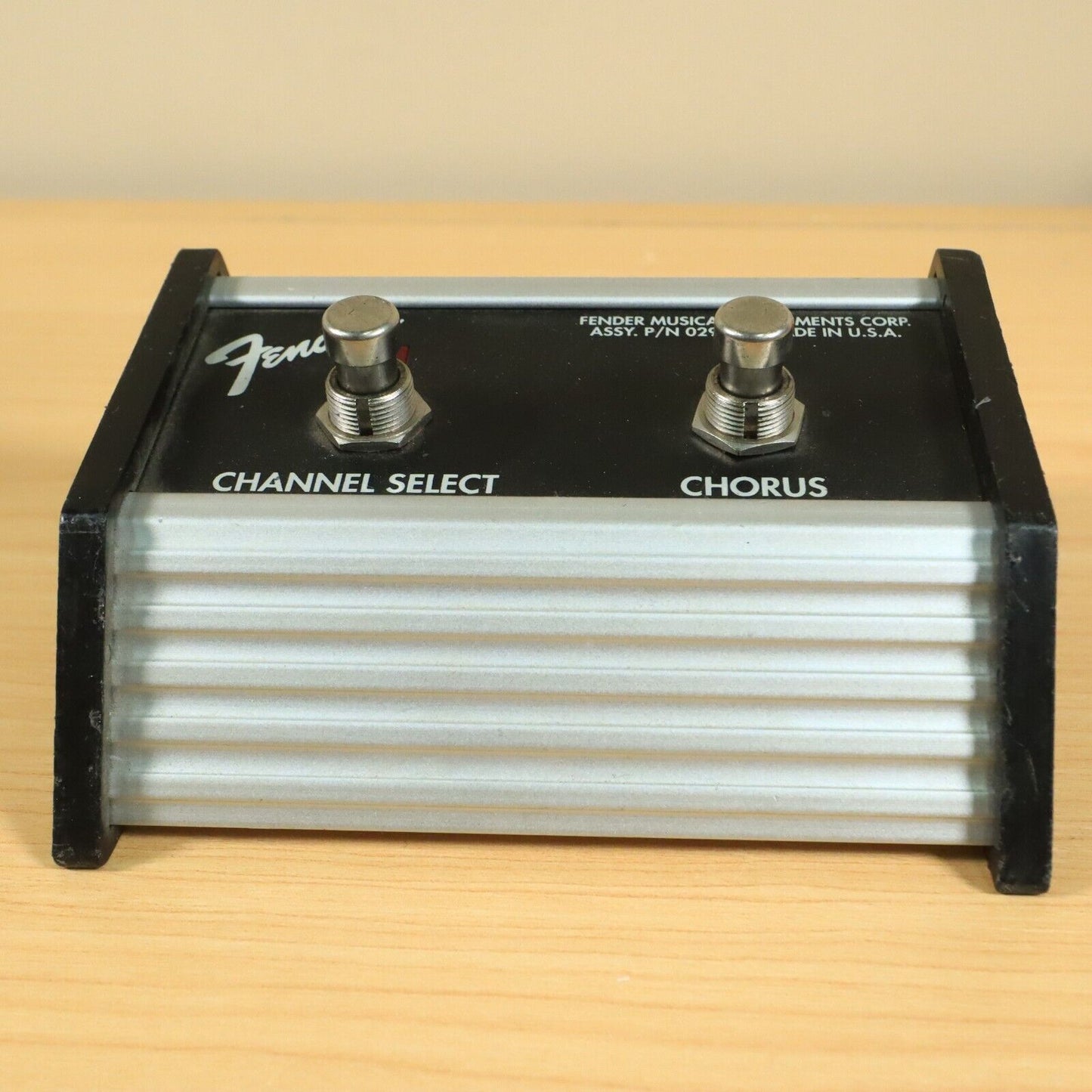1980s Fender 2 Button Foot Switch Channel Select/Chorus Guitar Pedal USA
