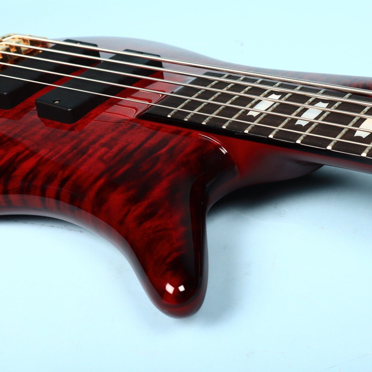 Spector Euro 5 LX 5-String Bass Guitar – Black Cherry Gloss