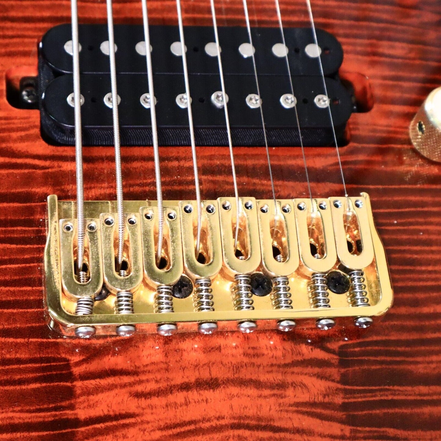 2016 Kiesel Carvin DC800 8 String Neck Thru Orangeburst Flamed