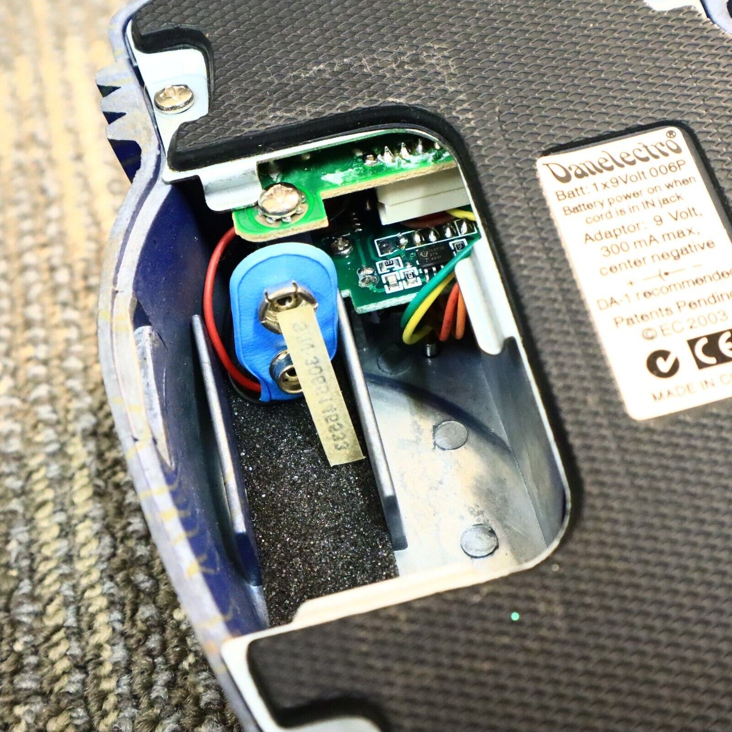 Danelectro Blue Paisley Pure Drive Guitar Pedal