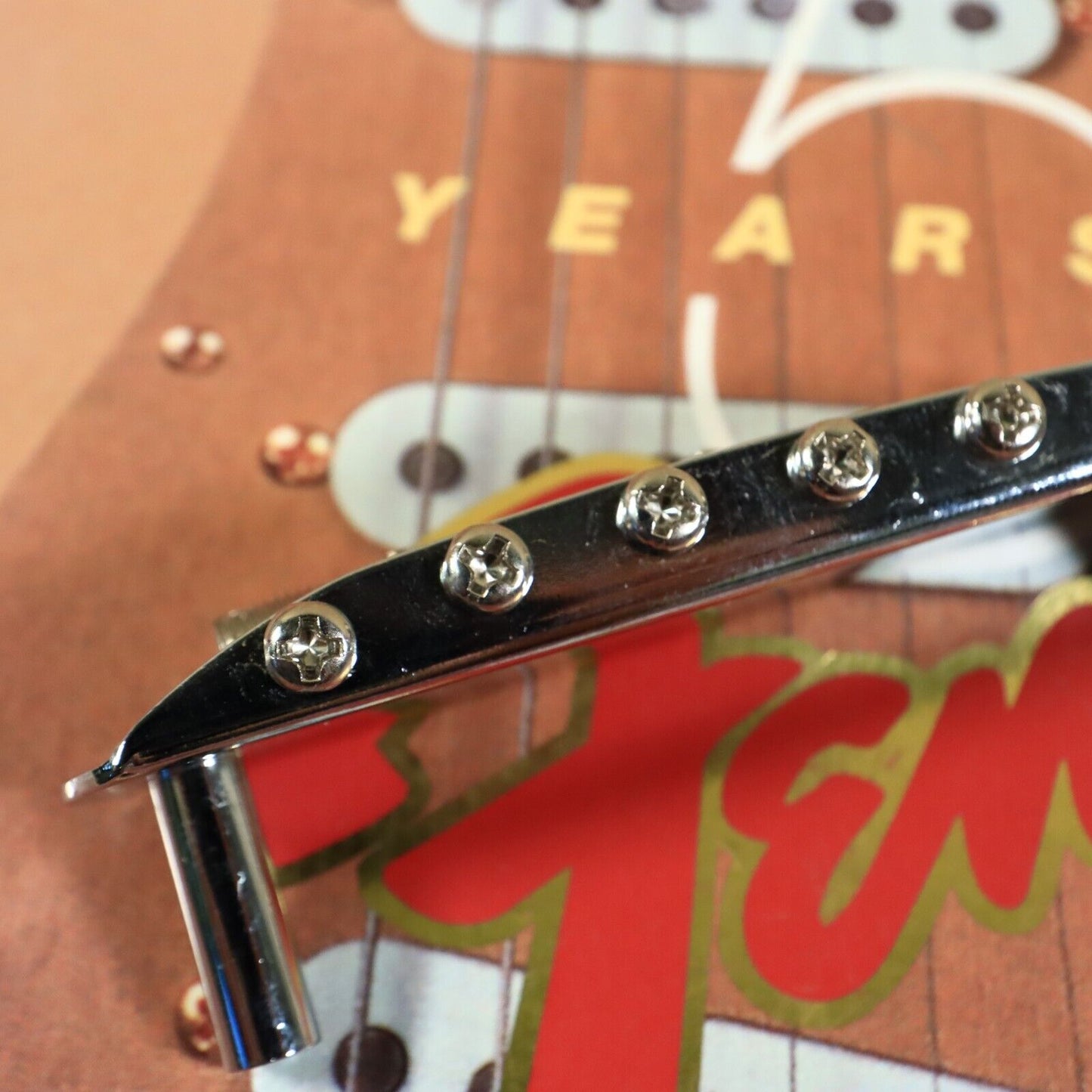Genuine Fender Jazzmaster Jaguar 60s Bridge Thimbles Chrome Vintage Reissue