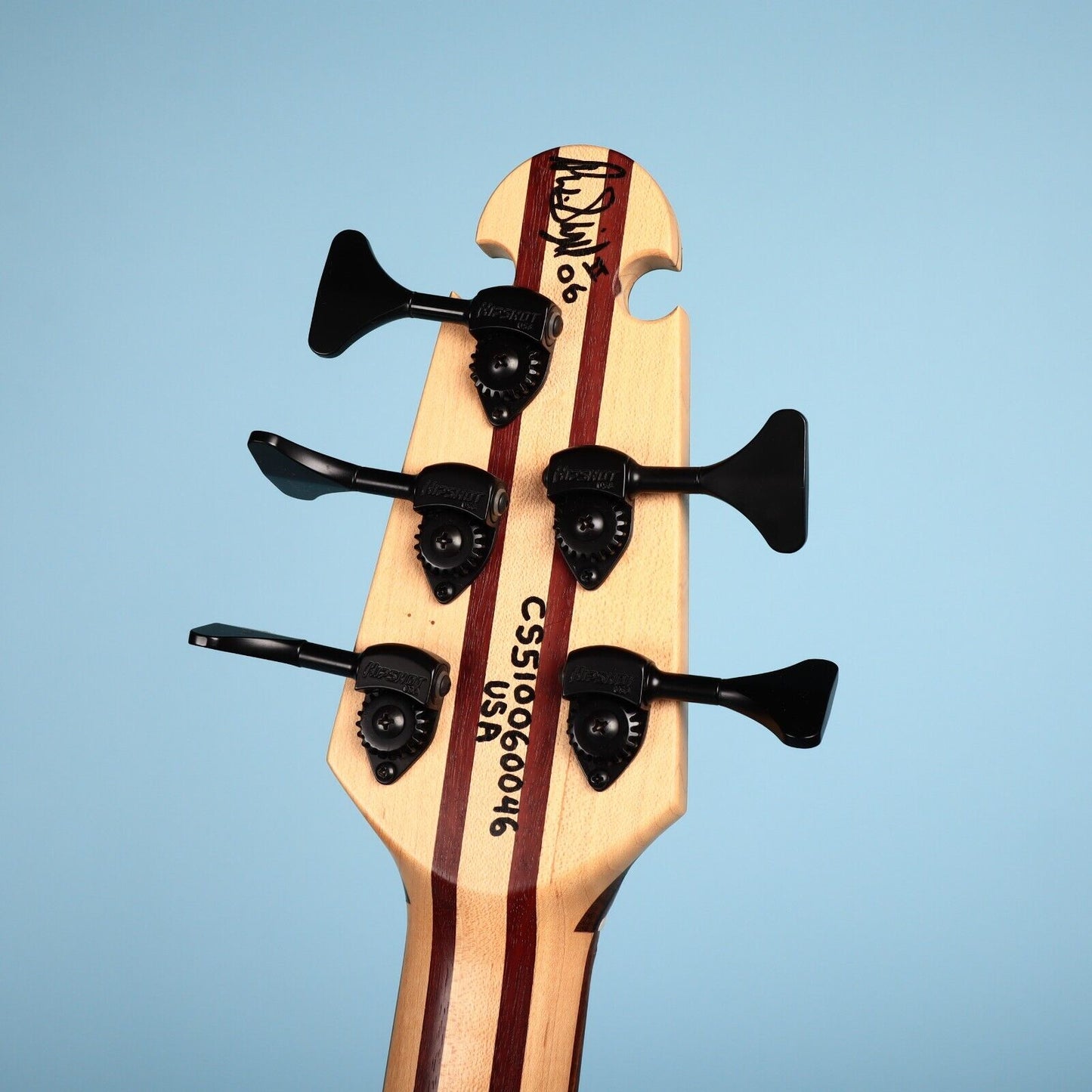 Skjold Exotic Custom Curly Walnut 5 String Bass Guitar