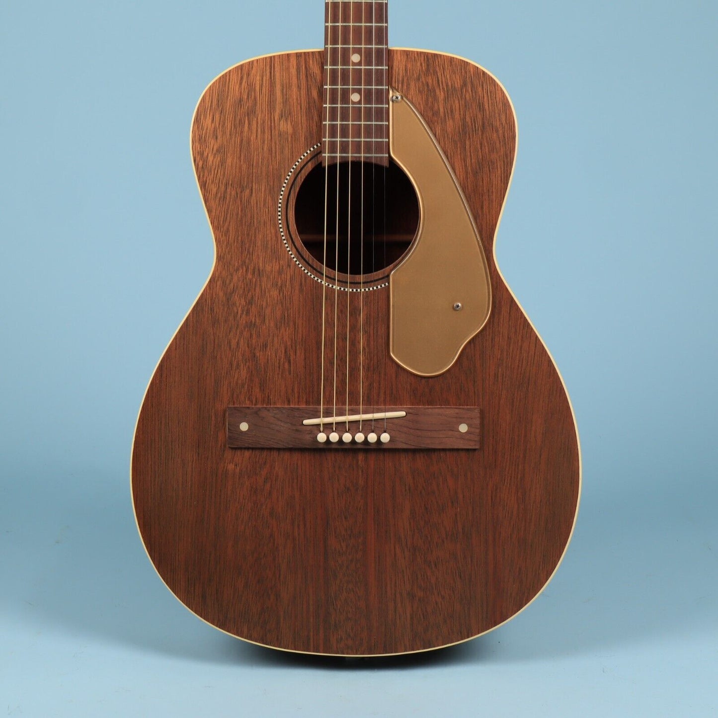 1960s Vintage Fender Newporter Acoustic Guitar Mahogany w/ Case Excellent Con.