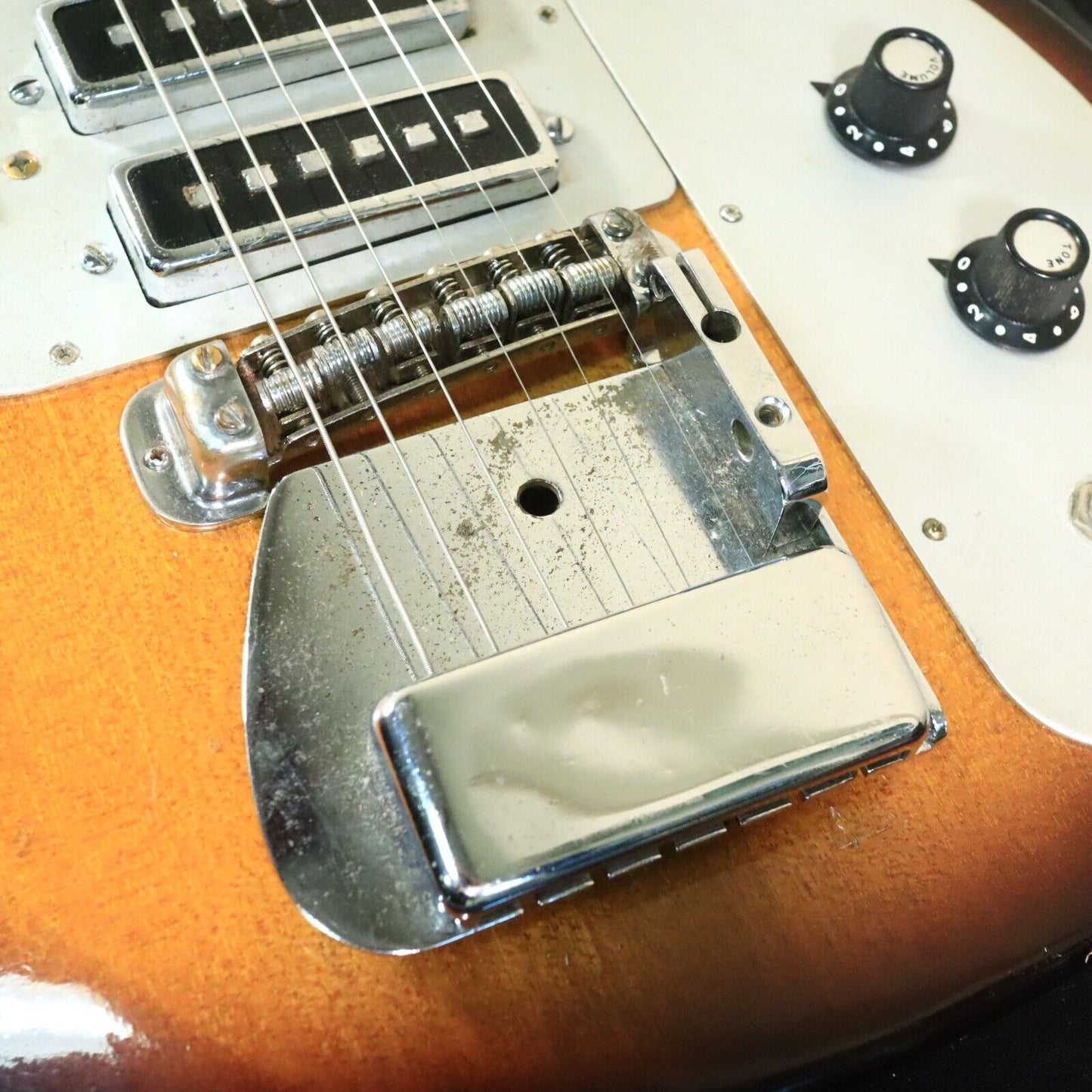 Vintage Teisco Del Rey WG-4L 4 Pickup Silvertone Eddie Van Halen's 1st Guitar