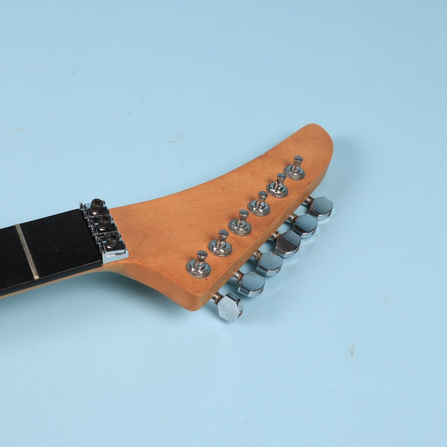 1980's Warmoth Maple Reverse Headstock Locking Nut Guitar Ebony Neck 24.75 Scale