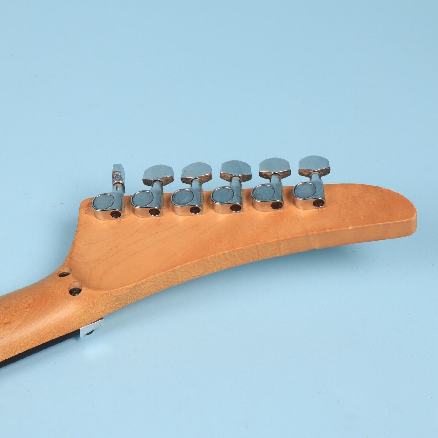 1980's Warmoth Maple Reverse Headstock Locking Nut Guitar Ebony Neck 24.75 Scale