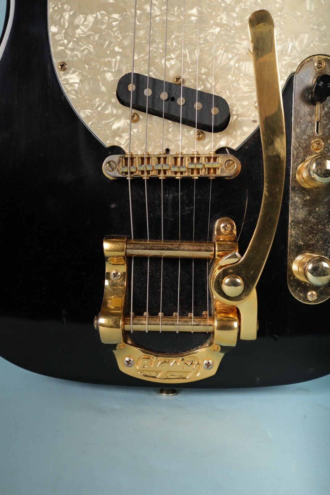 Vintage All-Parts Telecaster with Bigsby Tremolo Vibrato - Black