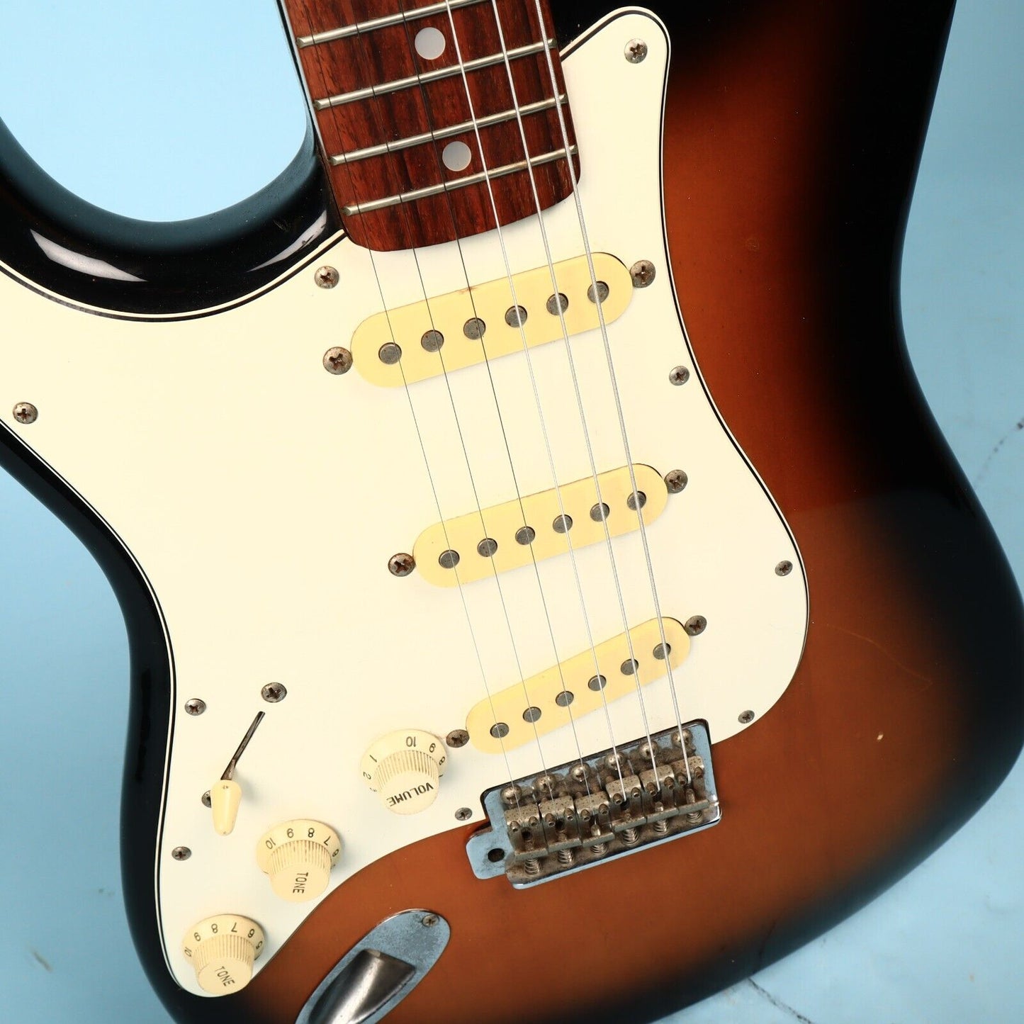 Fernandes MIJ Strat Left Hand Electric Guitar Tobacco Burst