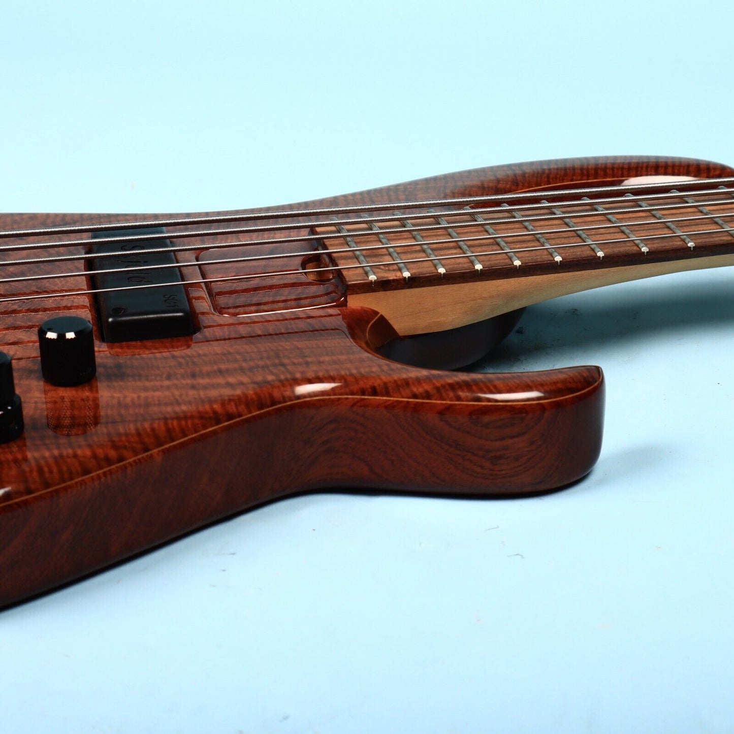 Skjold Exotic Custom Curly Walnut 5 String Bass Guitar