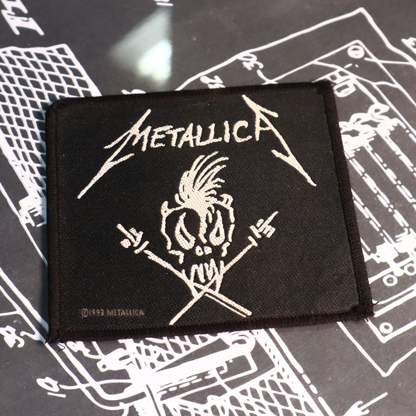1993 Metallica SCARY GUY Woven Patch Officially Licensed Vintage Good Condition