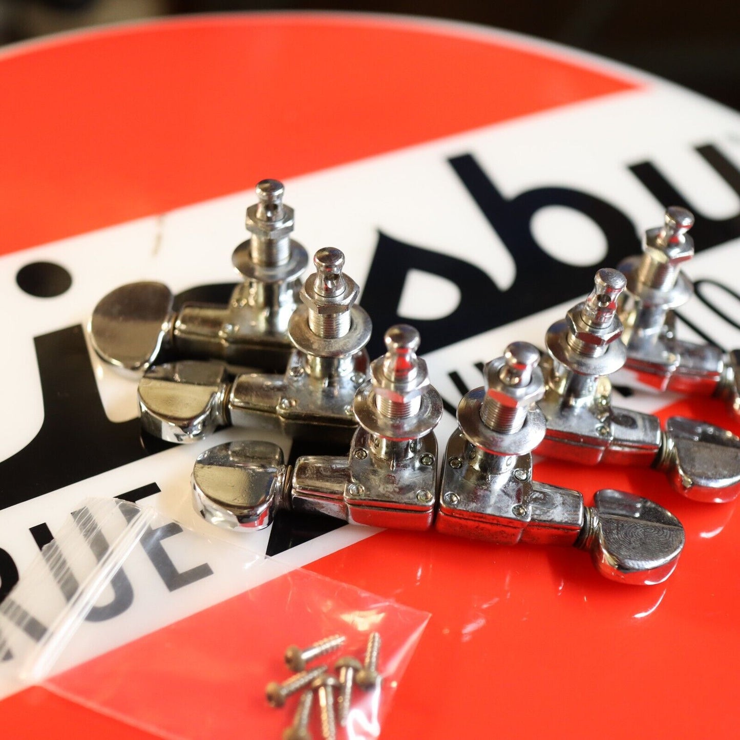 Vintage Grover Rotomatic Les Paul Chrome Guitar Tuner USA American Pat Pend Rare