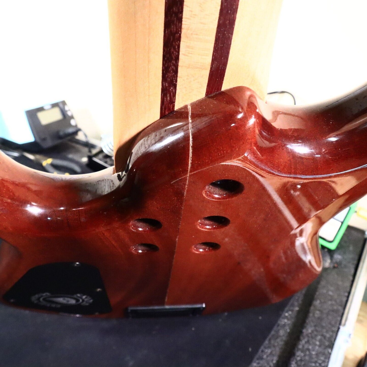 Skjold Exotic Custom Curly Walnut 5 String Bass Guitar