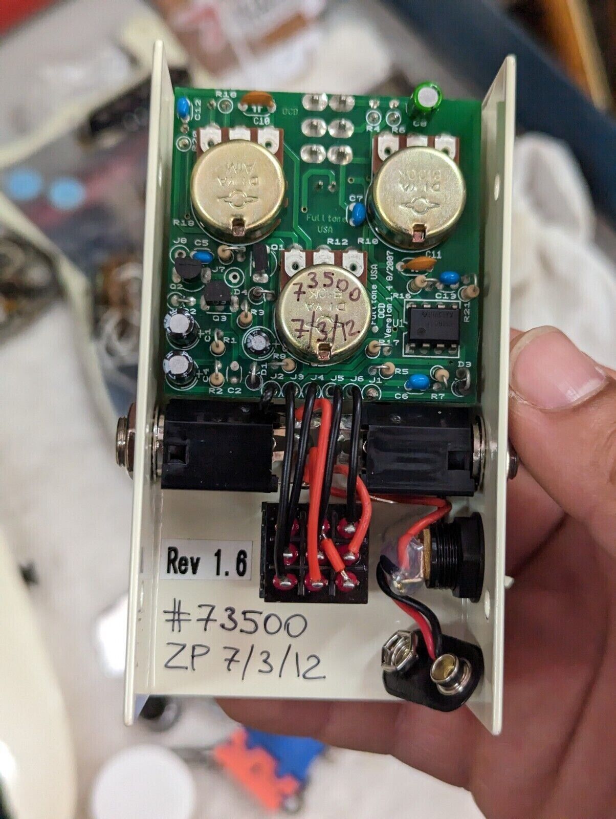 Fulltone OCD V 1.6 Obsessive Compulsive Drive Overdrive Guitar Effects Pedal