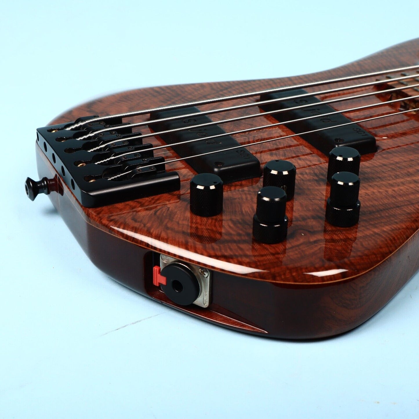 Skjold Exotic Custom Curly Walnut 5 String Bass Guitar