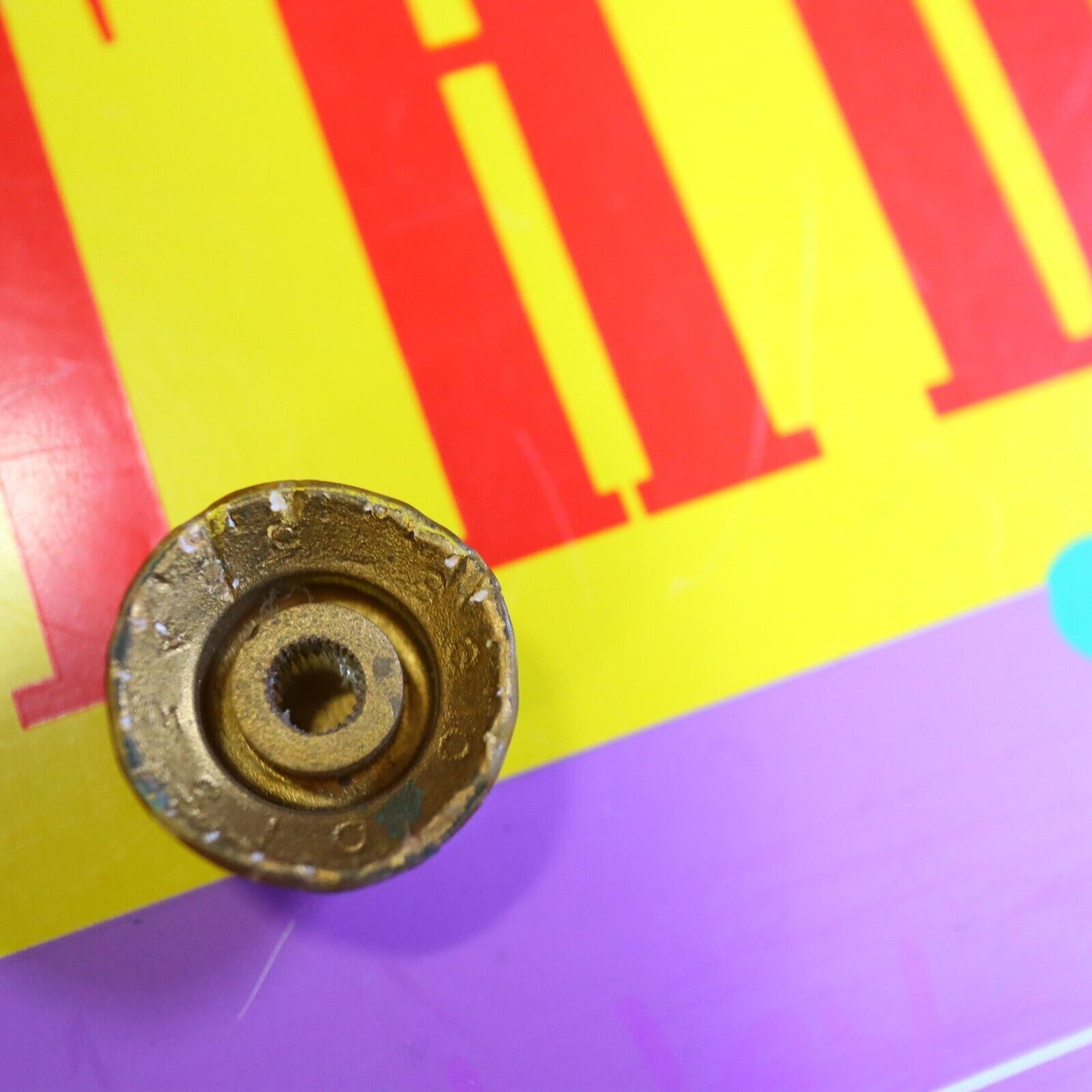Original 1960's Vintage Gibson Gold Bonnet Reflector Knob Volume SG Les Paul