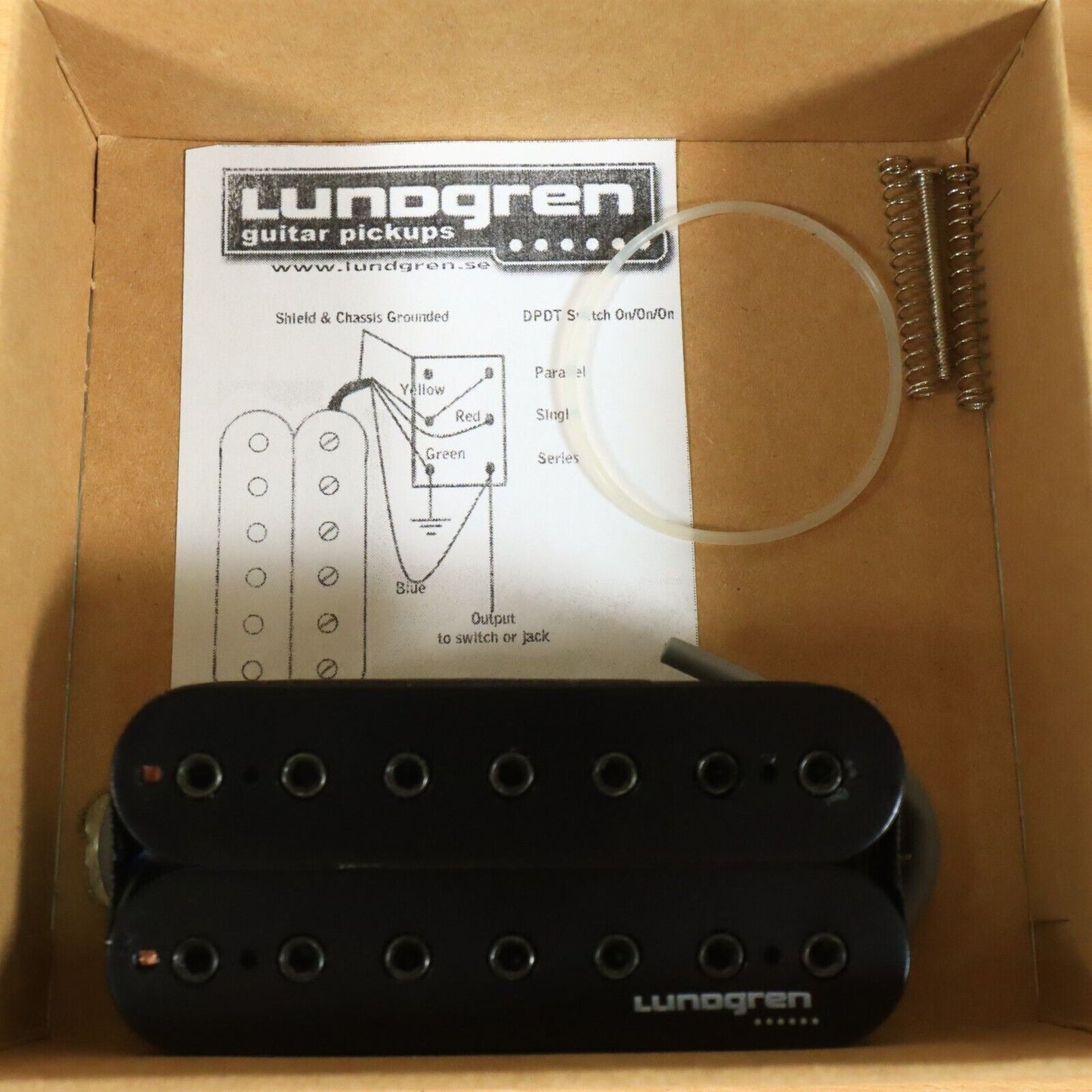 Lundgren Black Heaven 7-String Pickup Bridge Electric Guitar