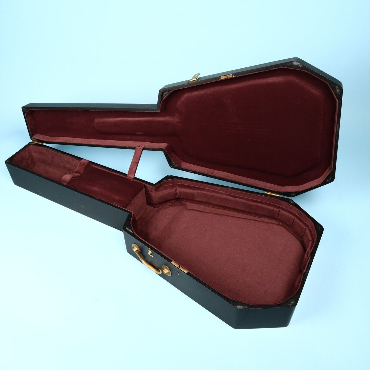 TKL Wooden Coffin Case for Martin OO 12-Fret Parlor Acoustic Guitar