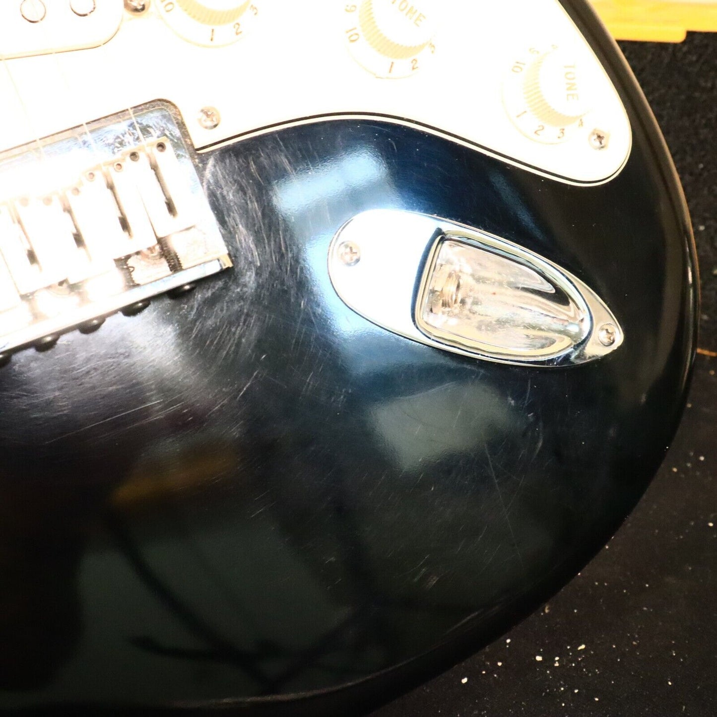 2004 Fender Stratocaster USA American Black Hardtail Strat